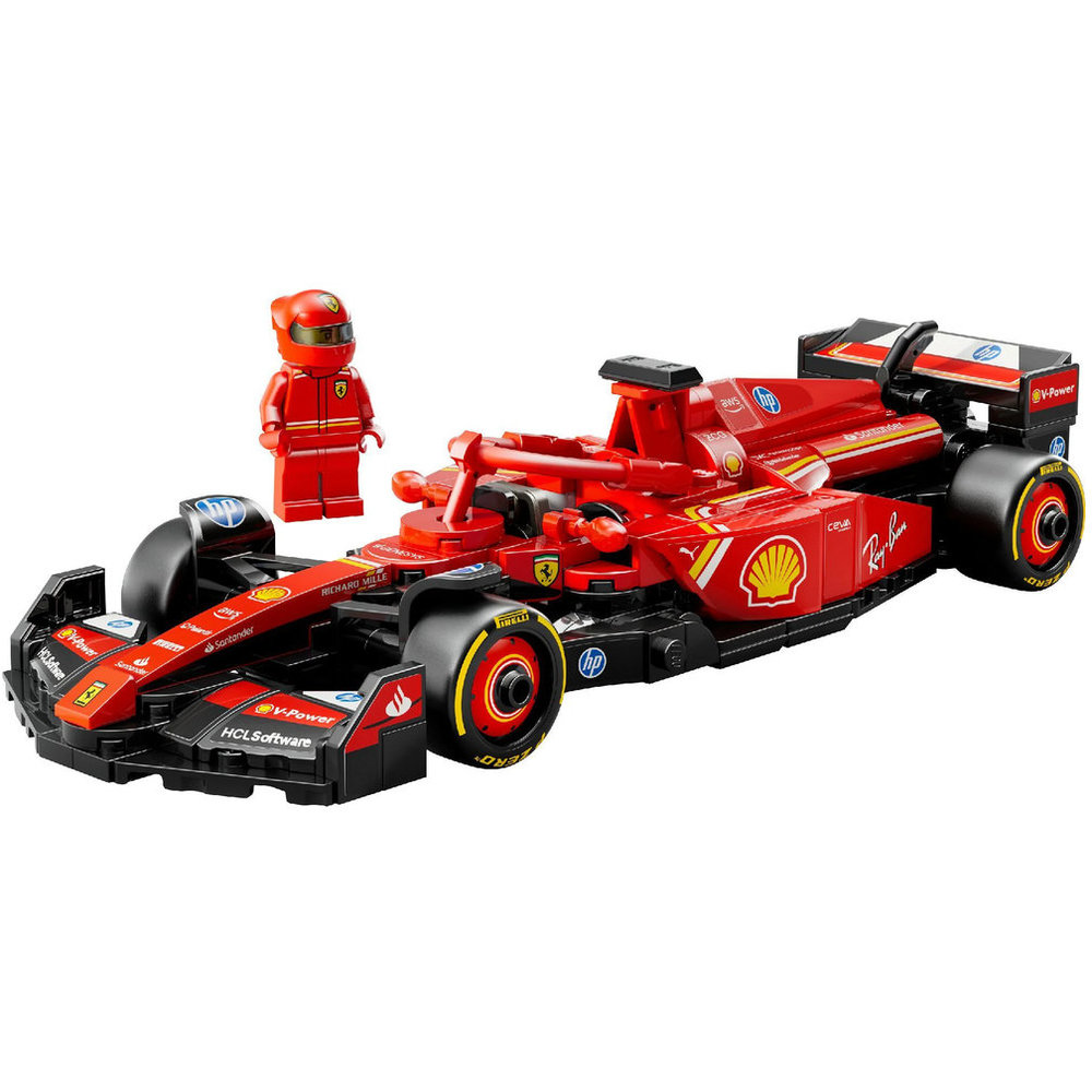 LEGO Speed Champions - Ferrari SF-24 F1 Race Car Building Set - Red - 275 Pcs