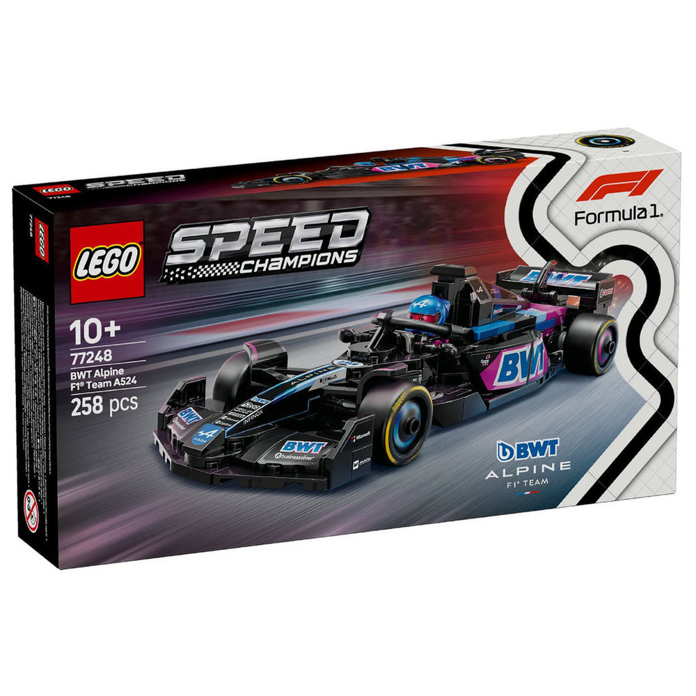 LEGO Speed Champions - BWT Alpine F1 Team A524 Race Car Building Set - 258 Pcs