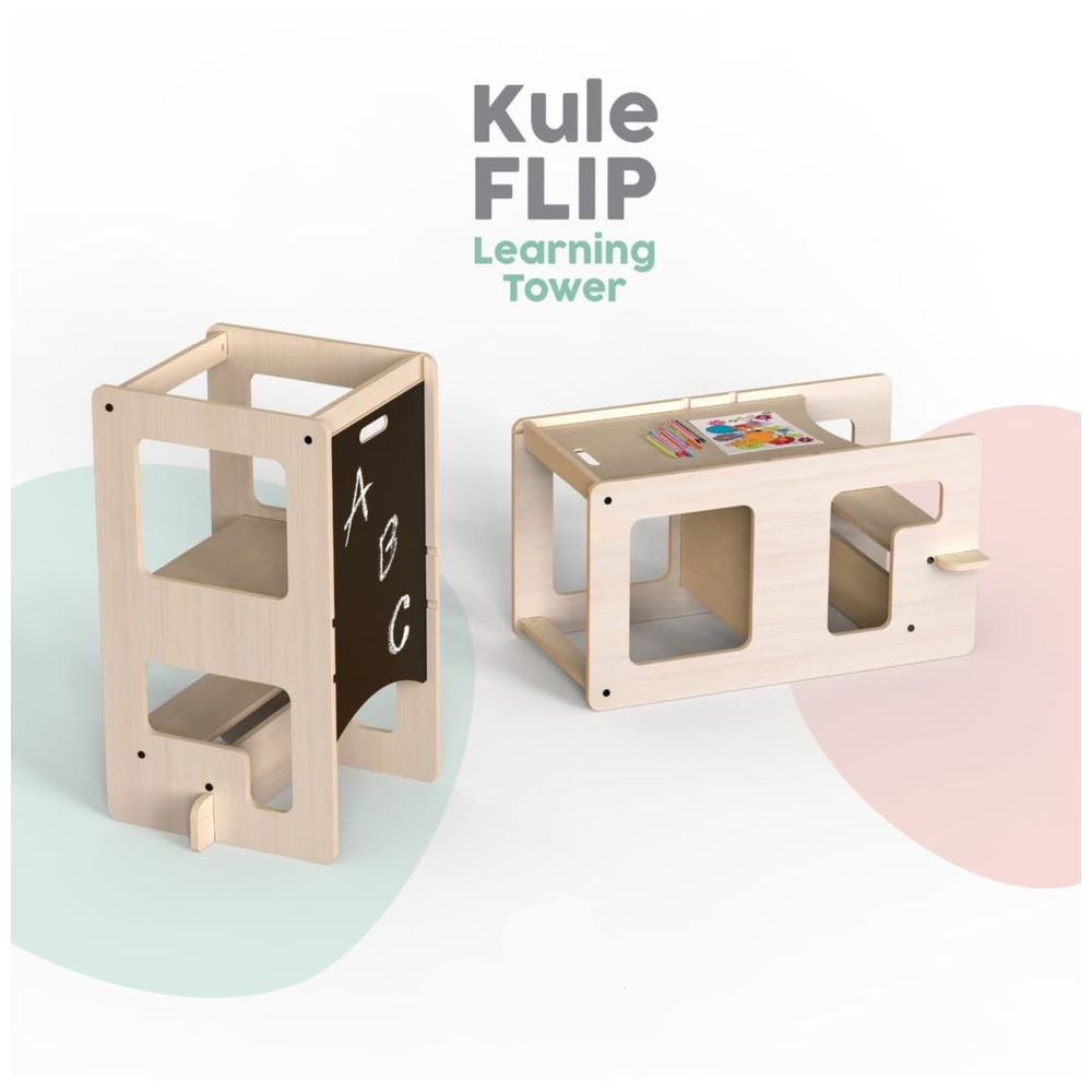 Bibena Nova - Kule Flip Learning Tower & Table - Pink