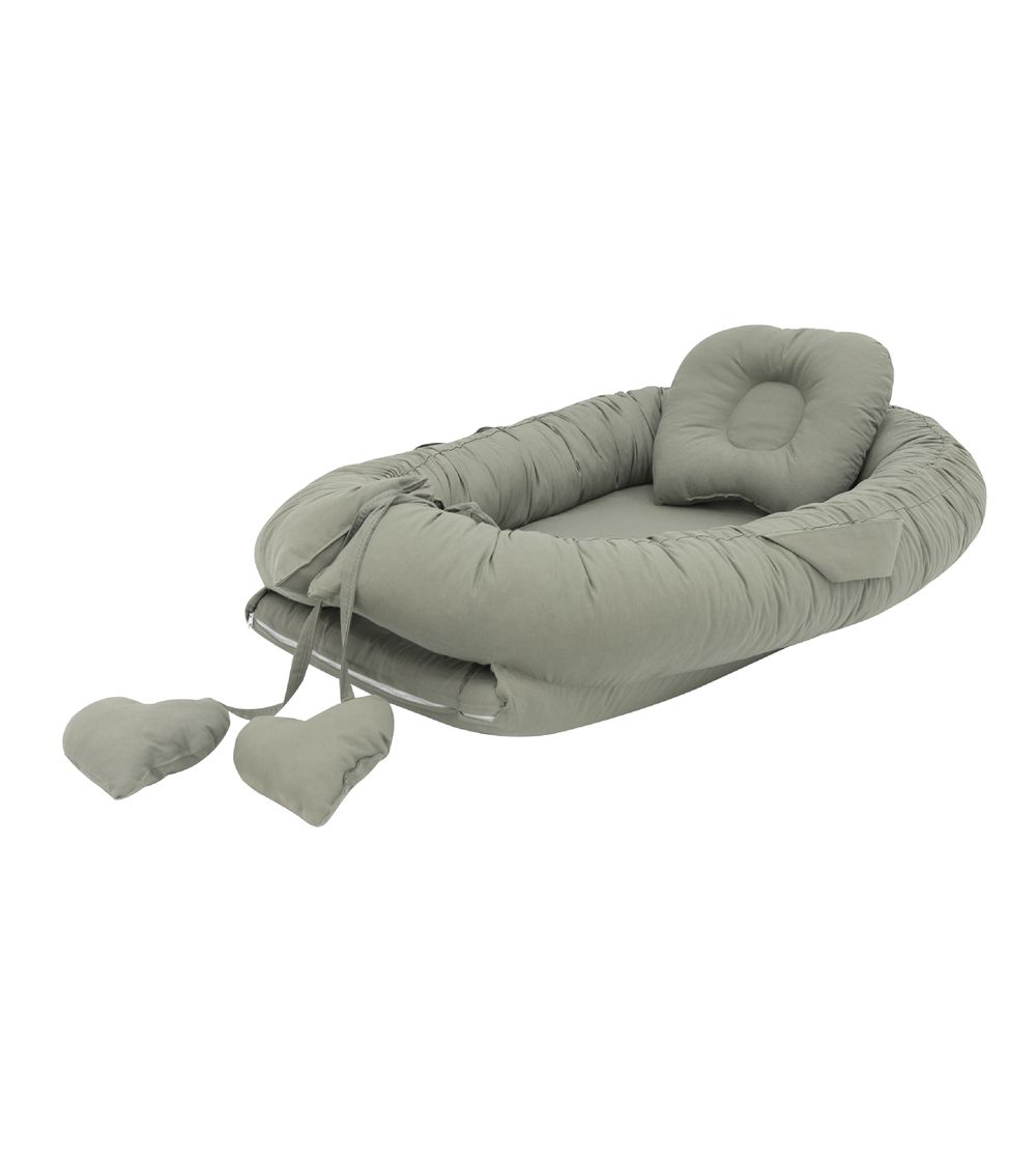 Bibena Nova Portable Babynest - Khaki Green