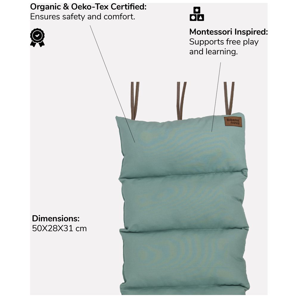 Bibena Nova - Play Mat Organic Cotton Foldable - Mint