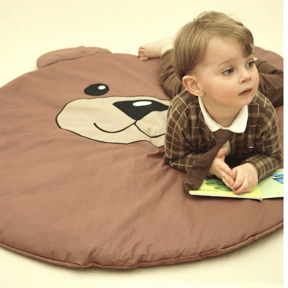Bibena Nova Bear - Camper Play Mat - Brown