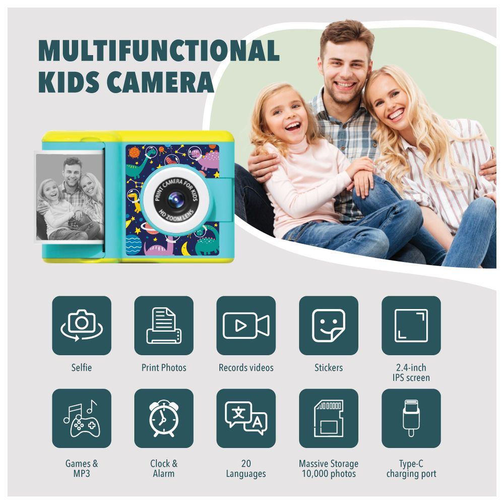 Bibena Nova Digital Print Camera - Cyan