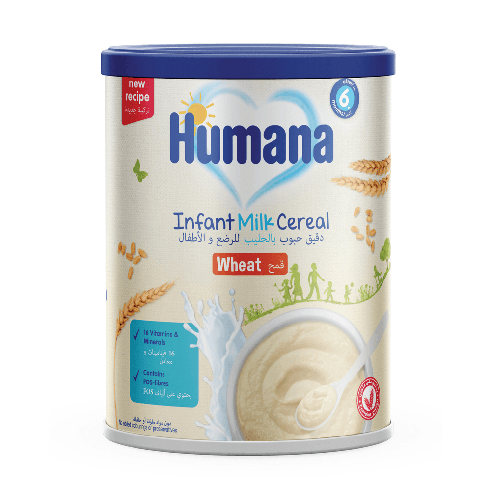 Humana - Baby Cereal Wheat With Milk, Vitamins & Prebiotics - 350 gm