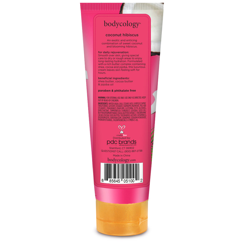 Bodycology - Body Cream - Coconut Hibiscus - 227 gm
