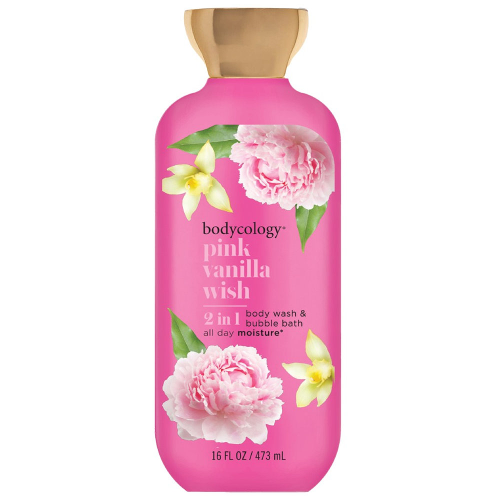 Bodycology - 2-In-1 Body Wash And Bubble Bath - Pink Vanilla Wish - 473 ml