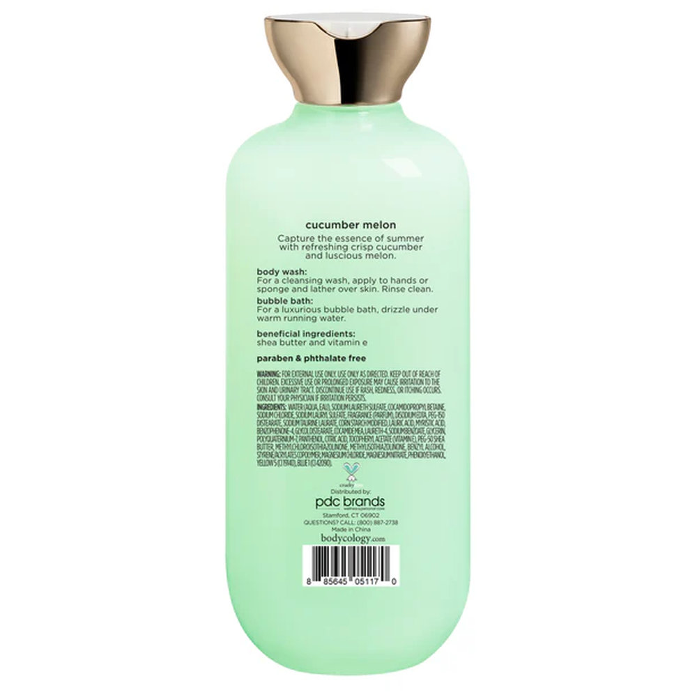 Bodycology - 2-In-1 Body Wash And Bubble Bath - Cucumber Melon - 473 ml