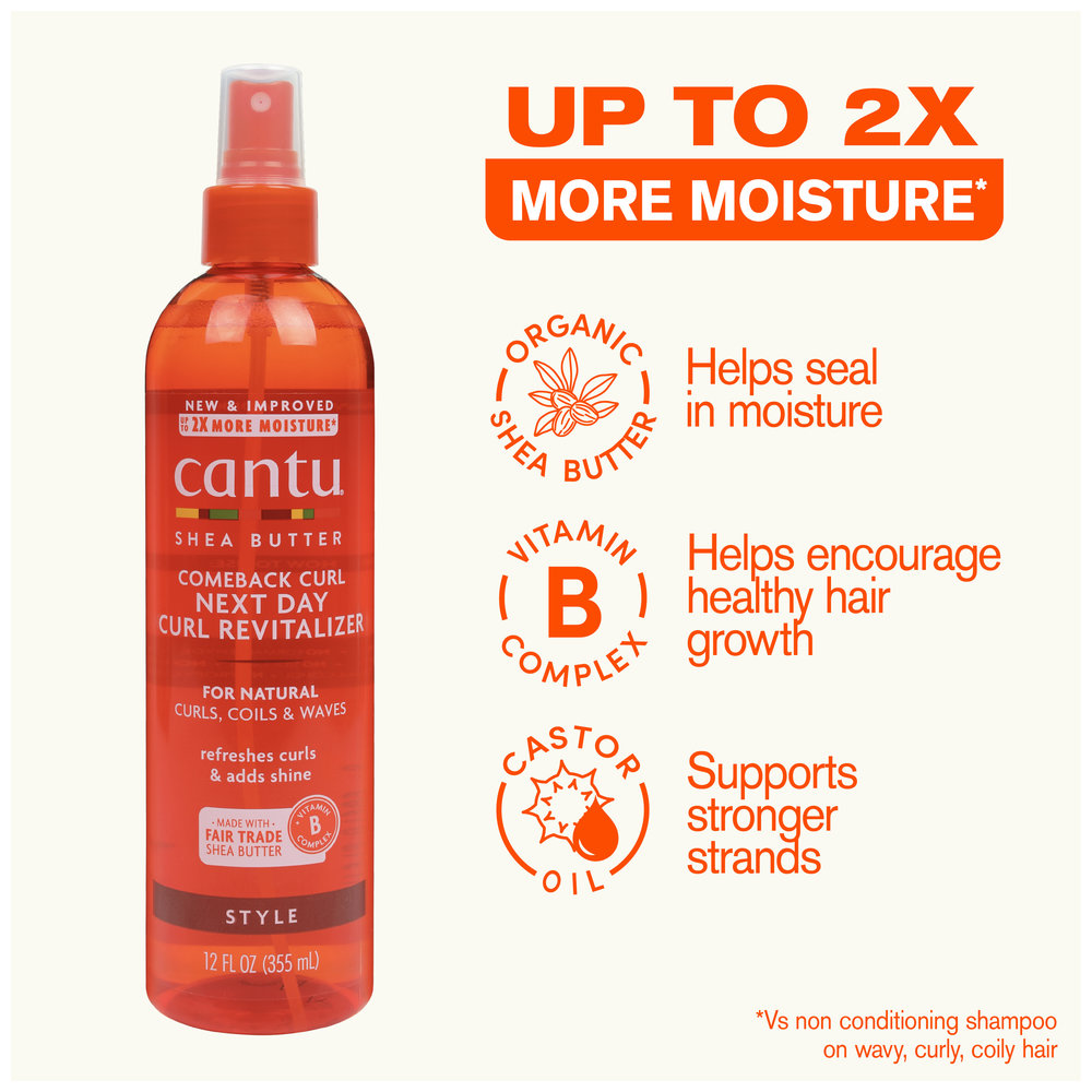 Cantu - Shea Butter Comeback Curl Next Day Curl Revitalizer - 355 ml