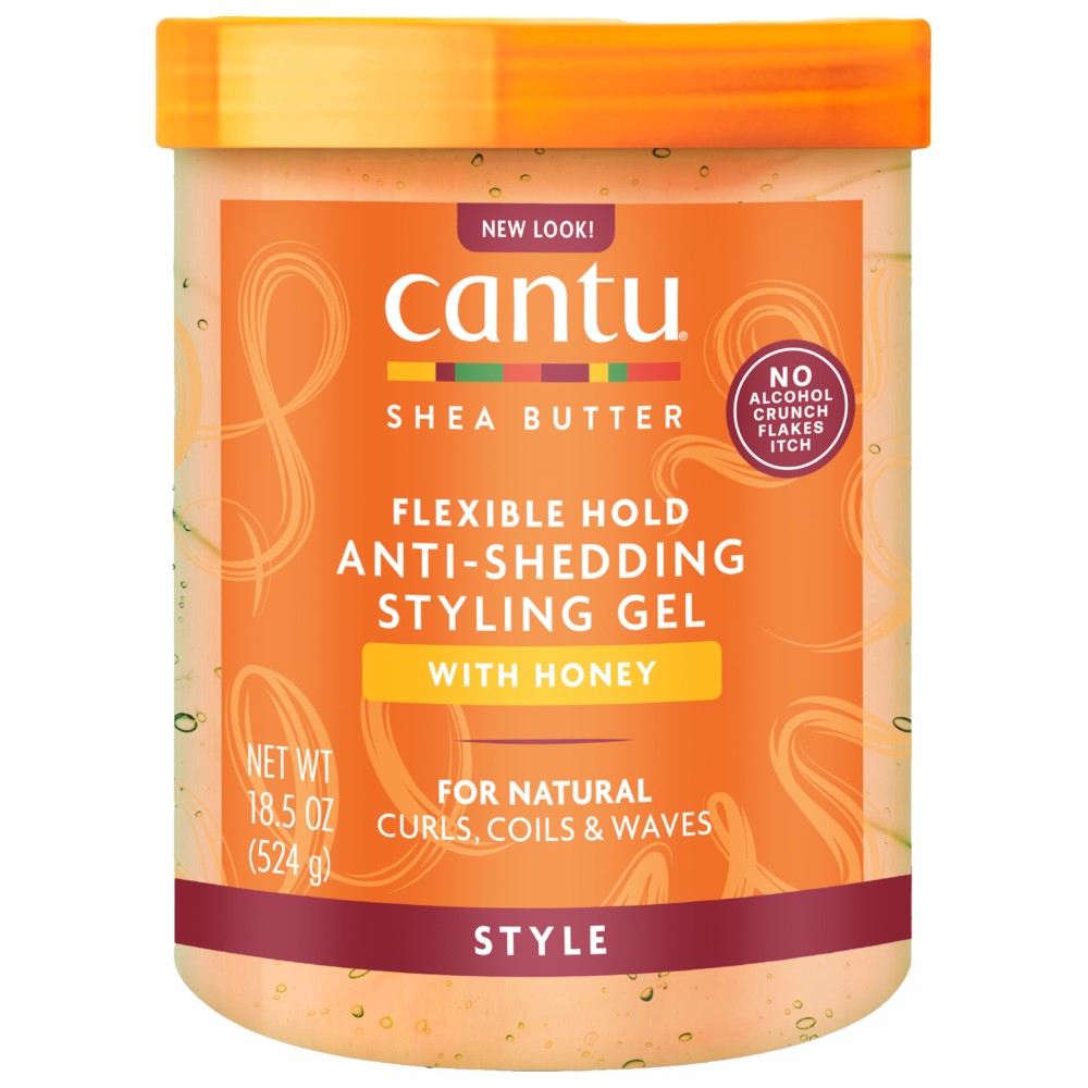 Cantu - Shea Butter Flexible Hold Anti-Shedding Styling Gel With Honey - 524 gm