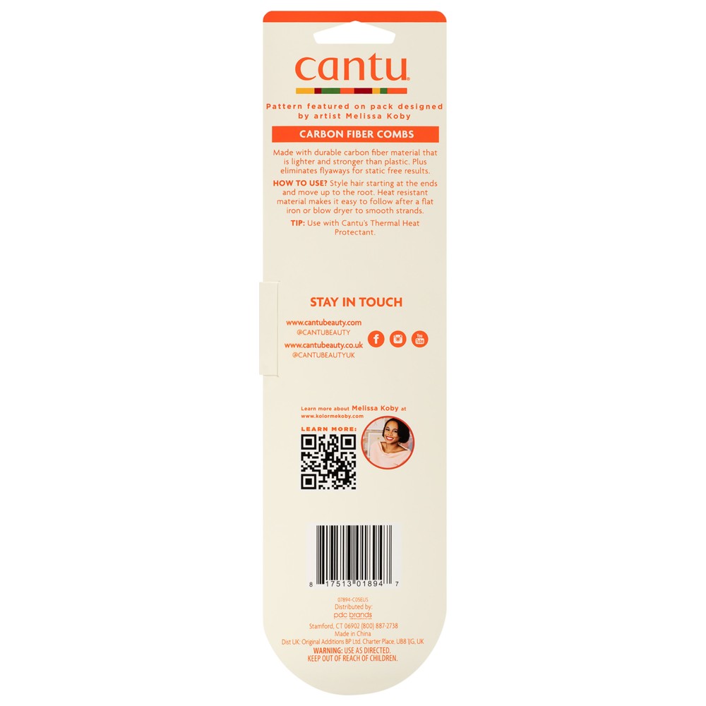 Cantu - Extra Shine, Smoothing Updo Natural Bristle Brush - Black