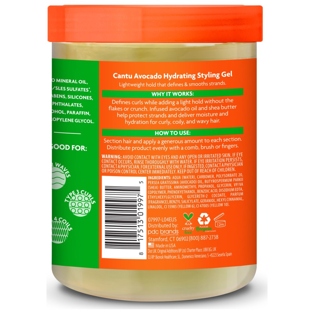 Cantu - Avocado Hydrating Styling Gel - 524 gm