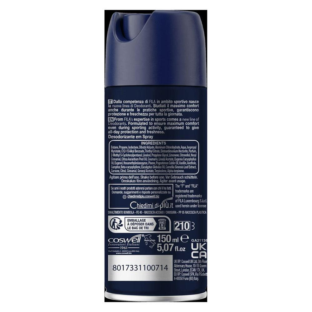 Fila - Deodorant Spray - Invisible Finish Deodorant Spray - 150 ml