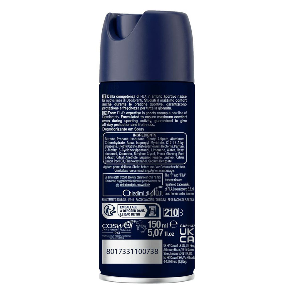Fila - Deodorant Spray - Extra Dry - 150 ml