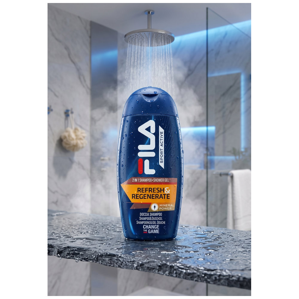 Fila - 2-In-1 Shampoo And Shower Gel - Refresh And Regenerate - 250 ml