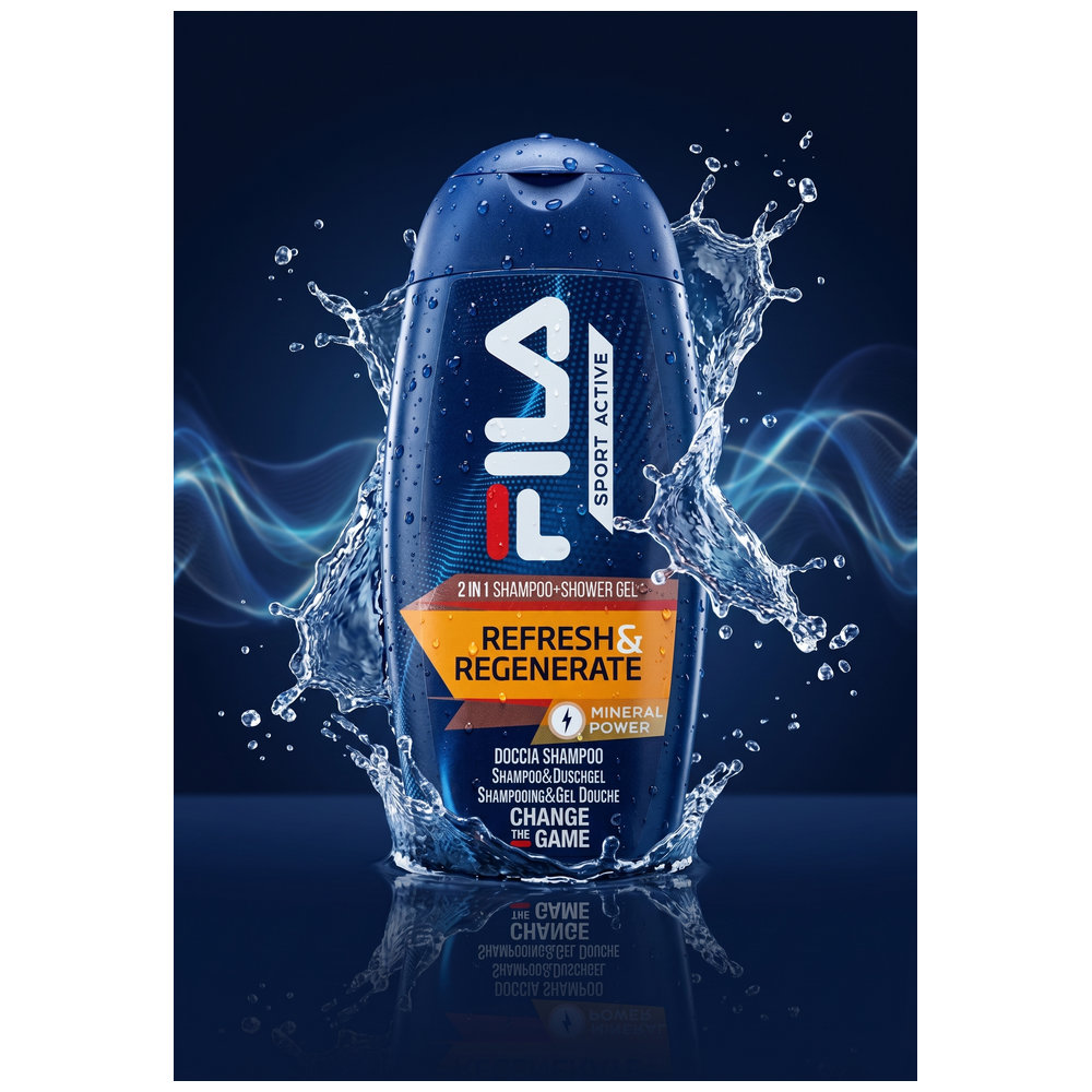 Fila - 2-In-1 Shampoo And Shower Gel - Refresh And Regenerate - 250 ml