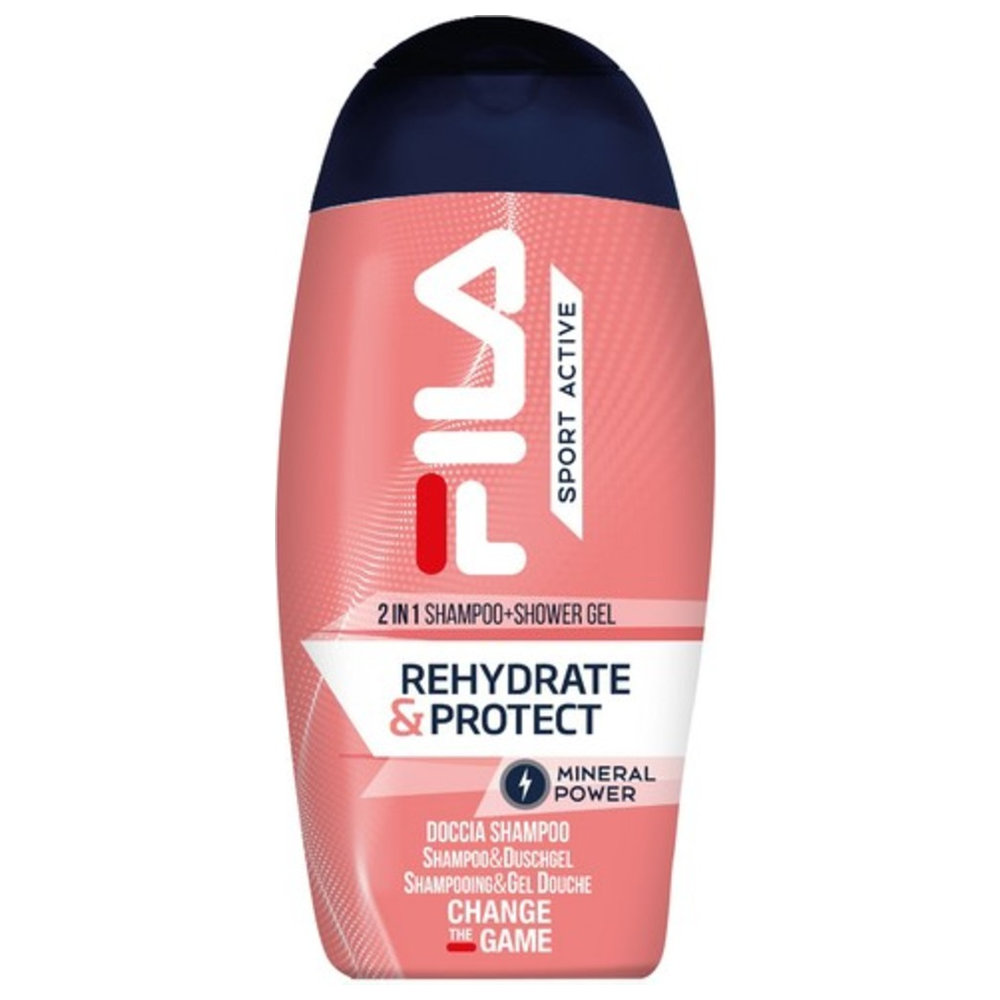 Fila - 2-In-1 Shampoo And Shower Gel - Rehydrate & Protect - 250 ml