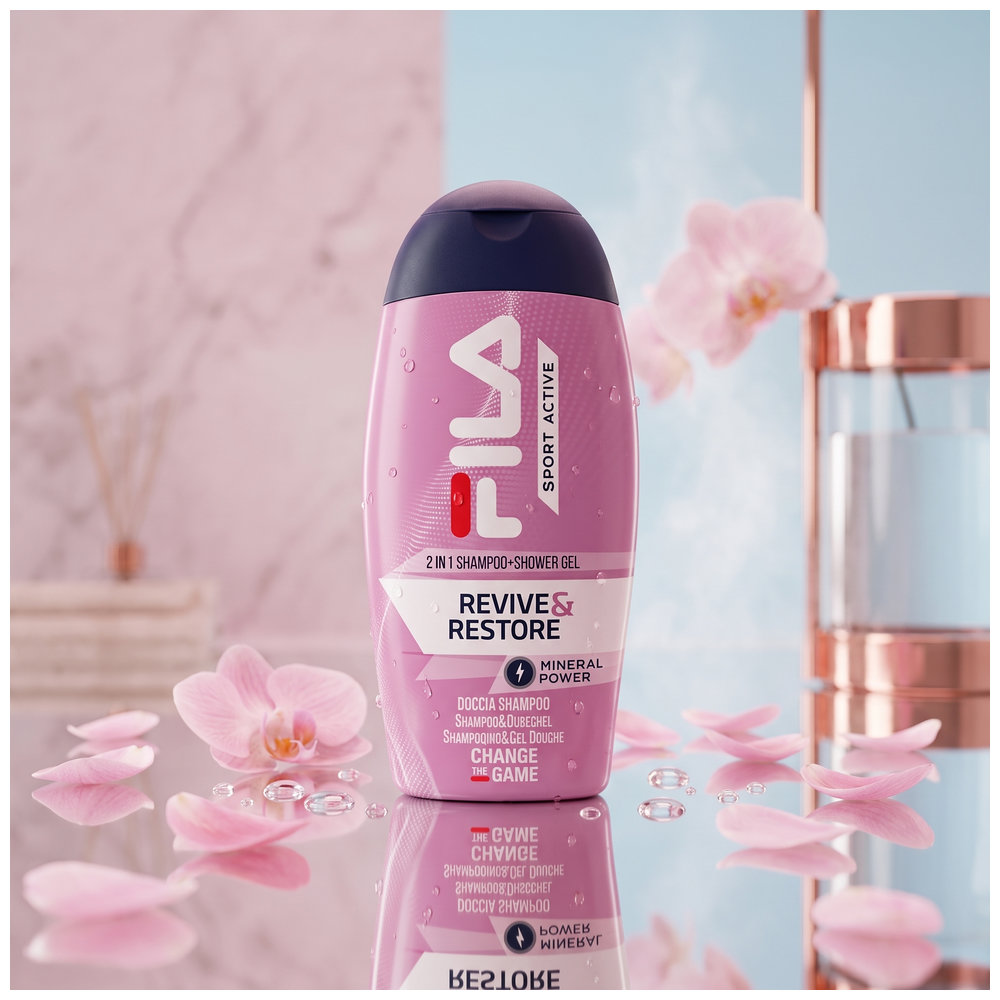 Fila - 2-In-1 Shampoo And Shower Gel - Revive And Restore - 250 ml