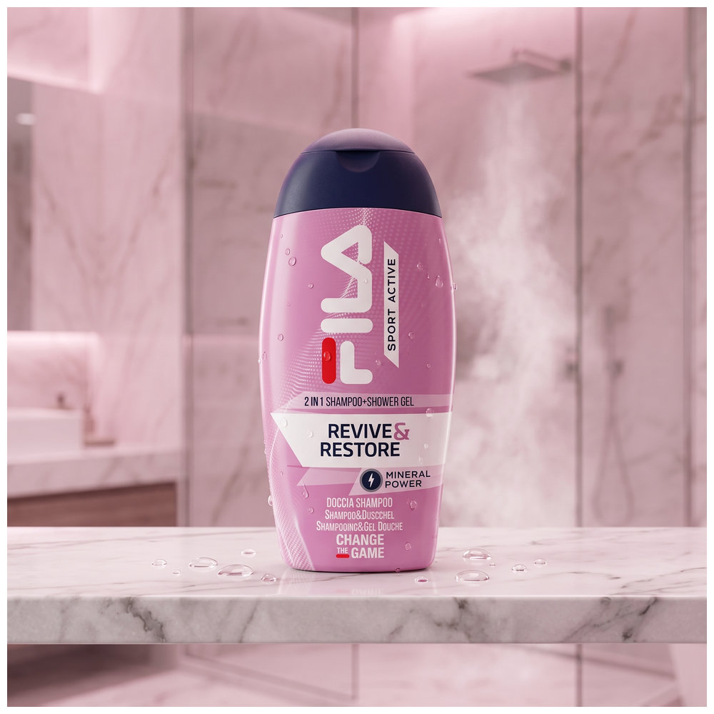 Fila - 2-In-1 Shampoo And Shower Gel - Revive And Restore - 250 ml