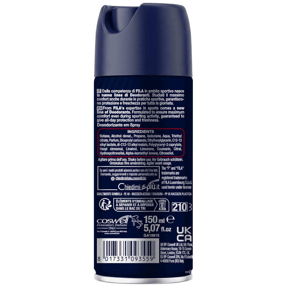 Fila - Deodorant Spray - Long Lasting Active - 150 ml