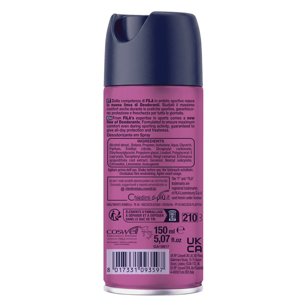Fila - Deodorant Spray - Dry Touch - 150 ml