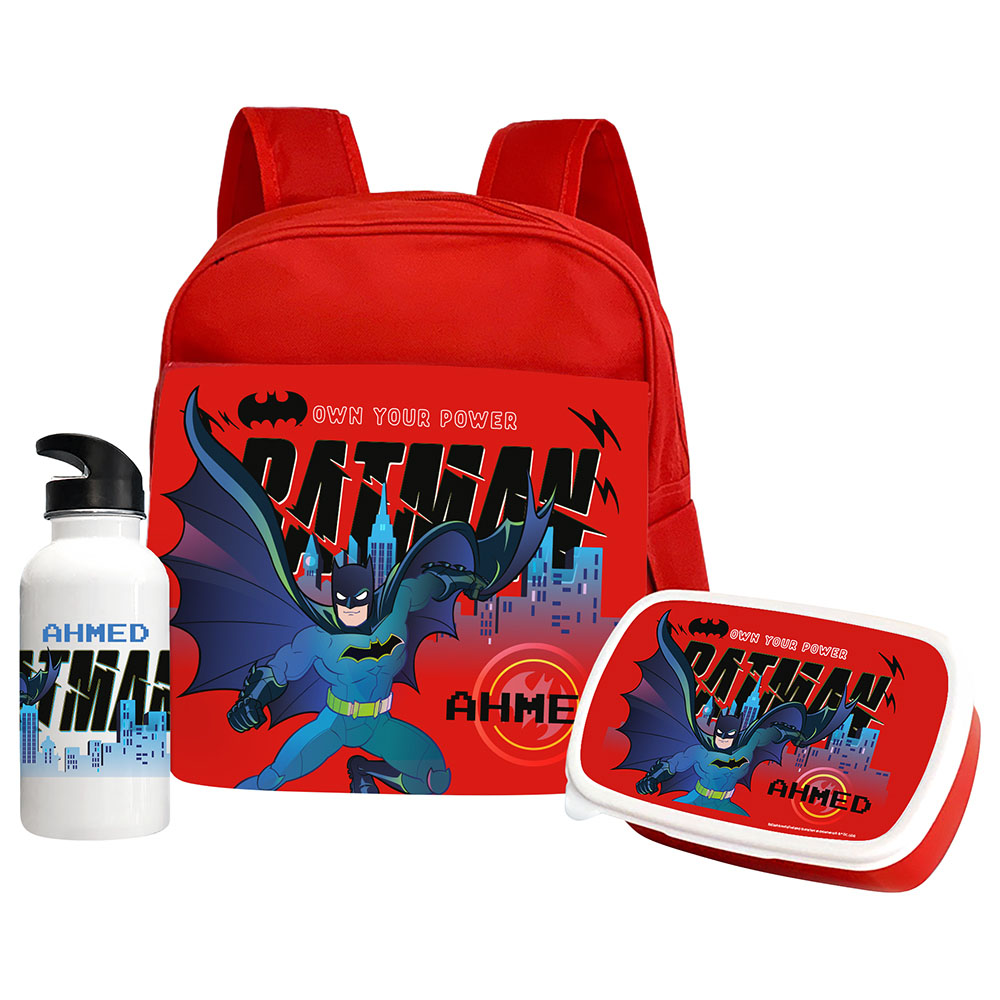 Essmak - Personalized Backpack - Batman - 12-Inch