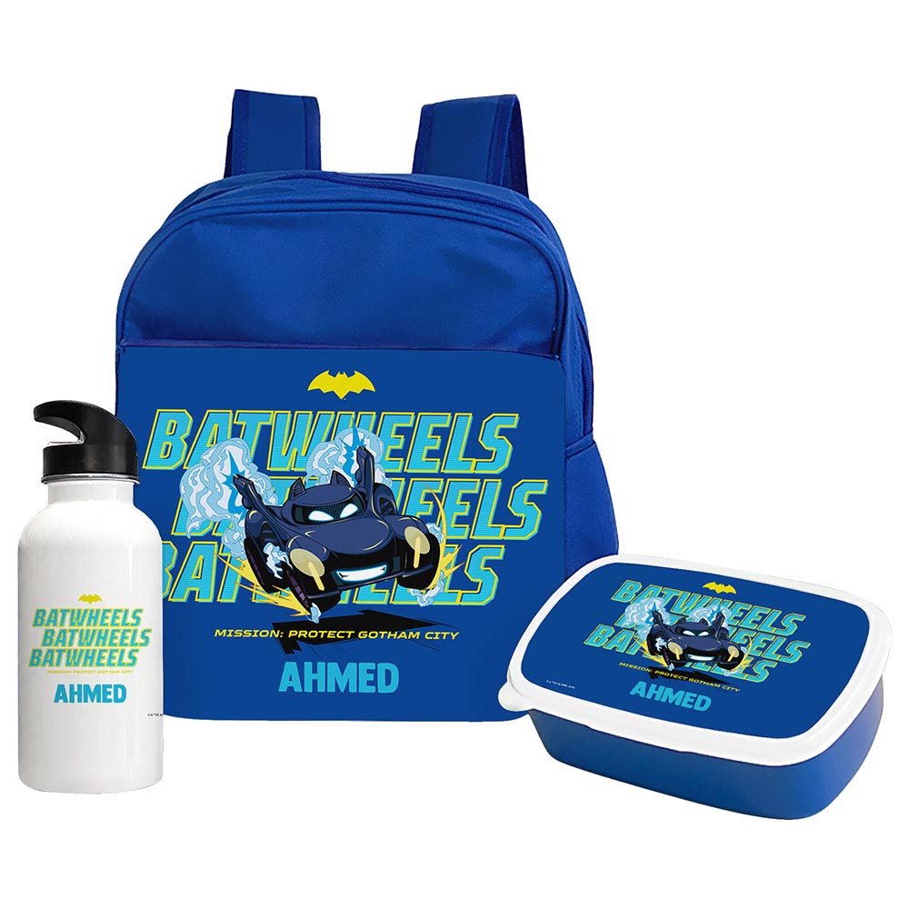 Essmak - Personalized Backpack - Batwheels - 12-Inch/30.5cm