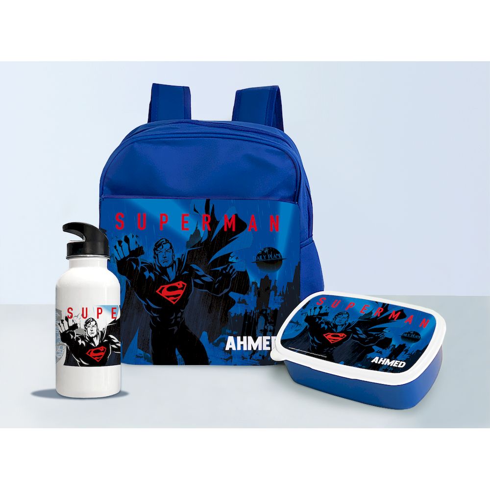 Essmak - Personalized Backpack - Superman - 12-Inch