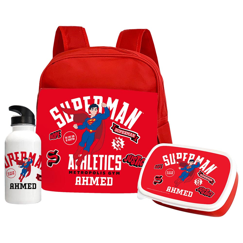 Essmak - Personalized Backpack - Superman - 12-Inch