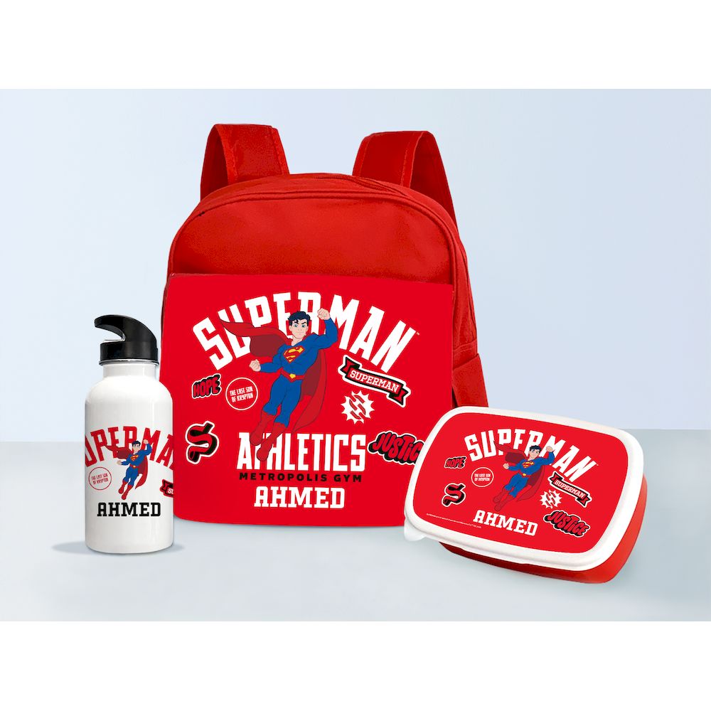 Essmak - Personalized Backpack - Superman - 12-Inch
