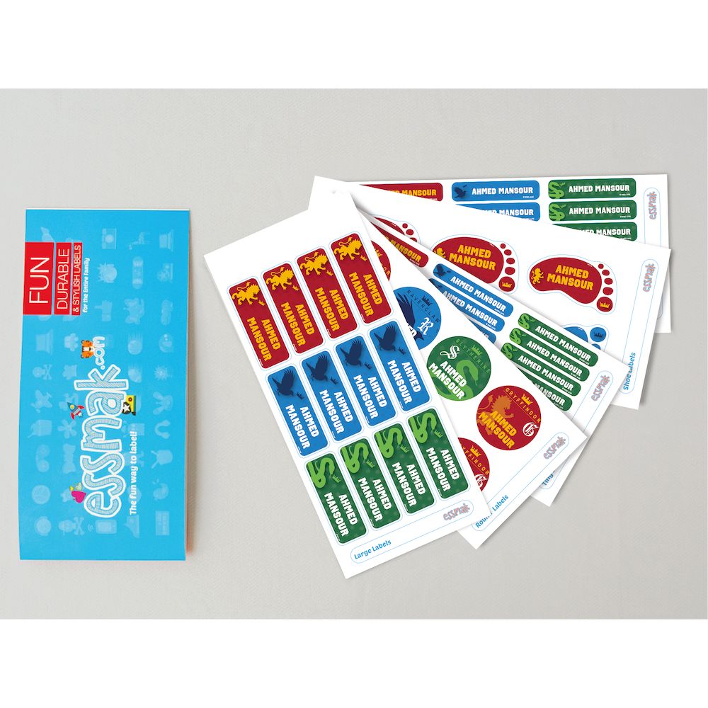 Essmak - Personalised Labels - Harry Potter - 74pcs