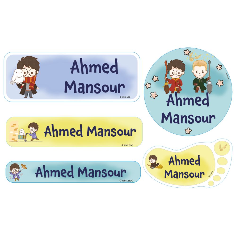 Essmak - Personalised Labels - Harry Potter - 74pcs