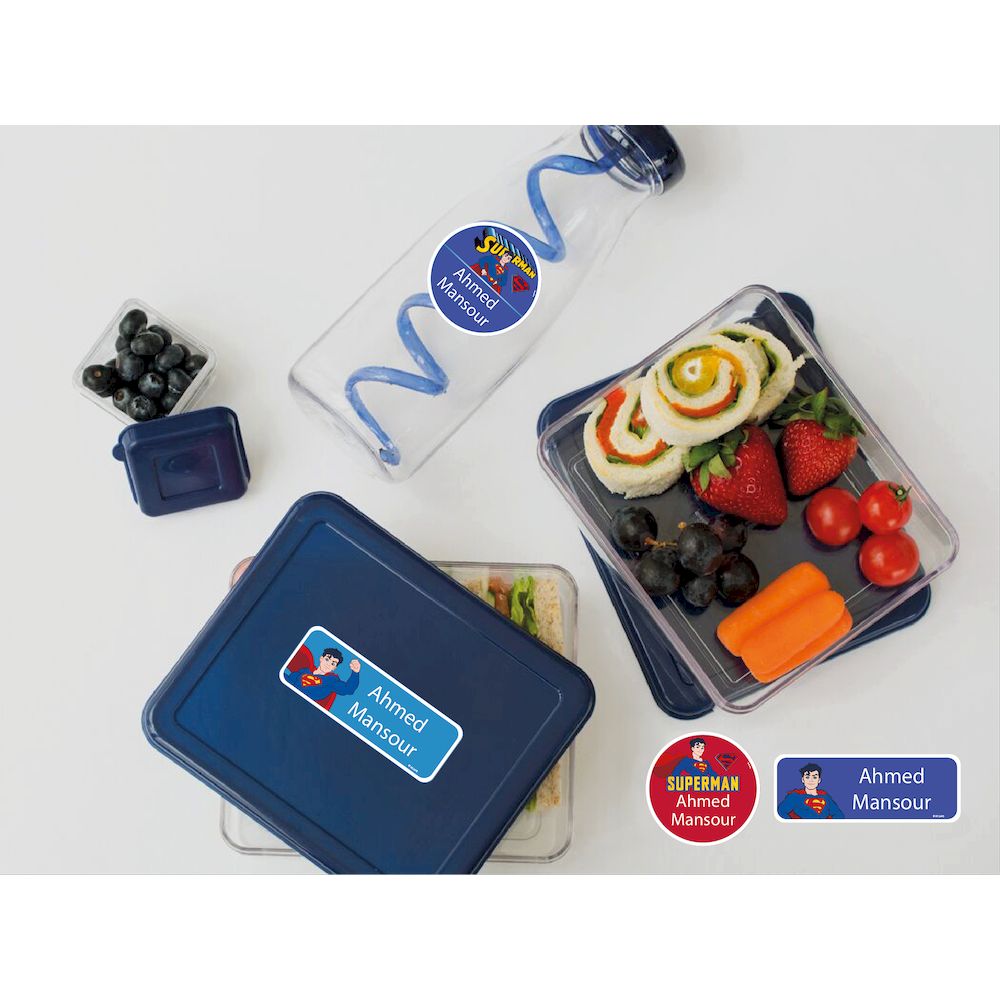Essmak - Personalised Labels - Superman - 74pcs