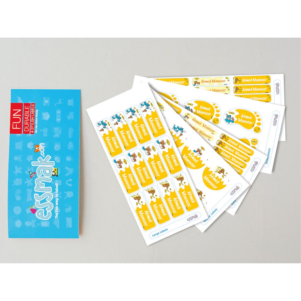 Essmak - Personalised Labels - Tom And Jerry - 74pcs