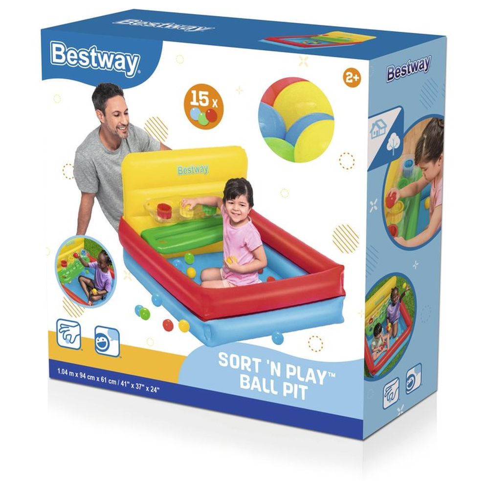 بيست واي - حفرة كرات Sort N Play مع 15 كرة