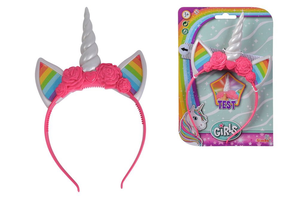 Simba - Steffi Love Unicorn Headband With Light - Multicolor - 24 cm