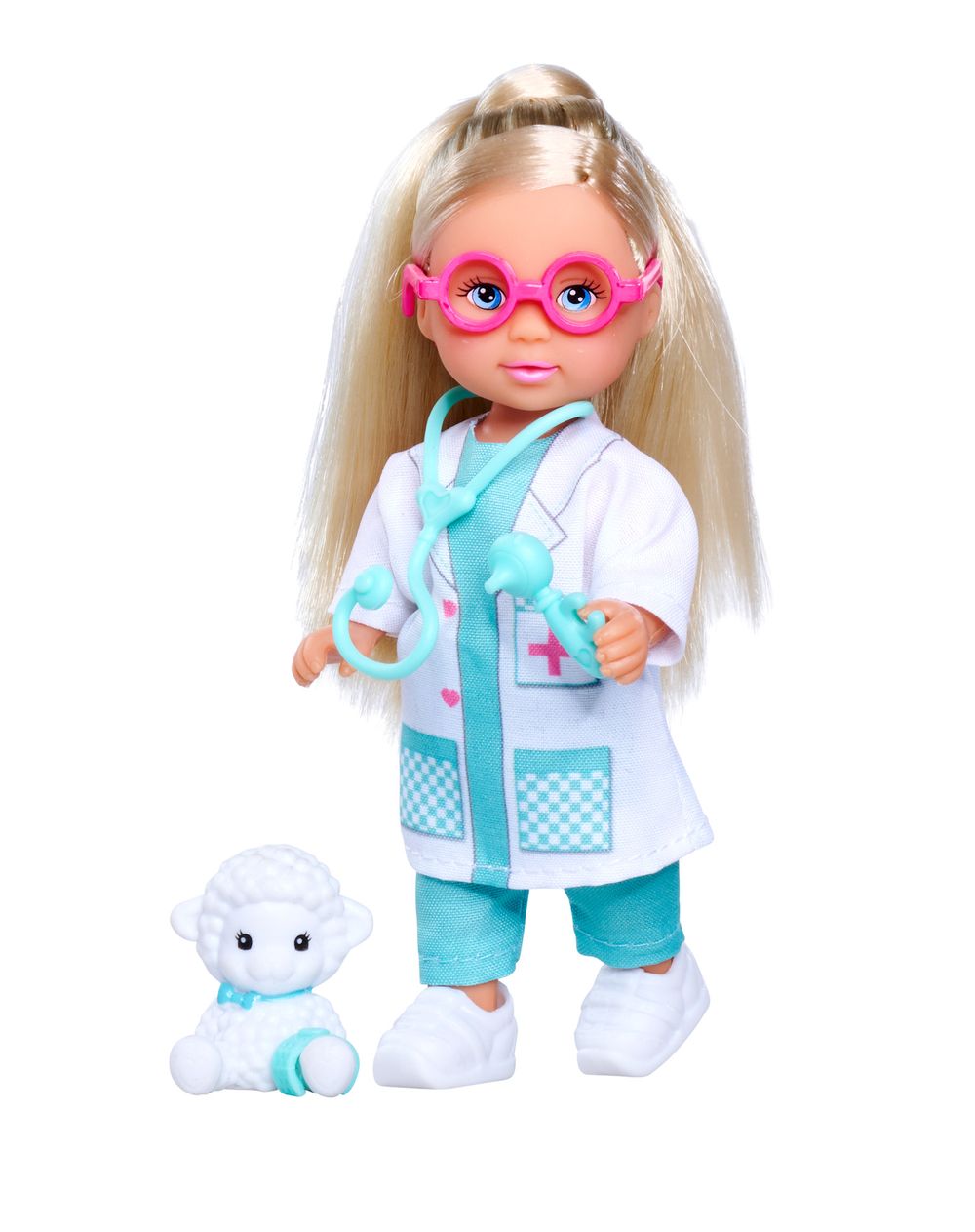 Simba - Evi Love Pet Doctor Doll Set - 7+ Pcs - 12 cm