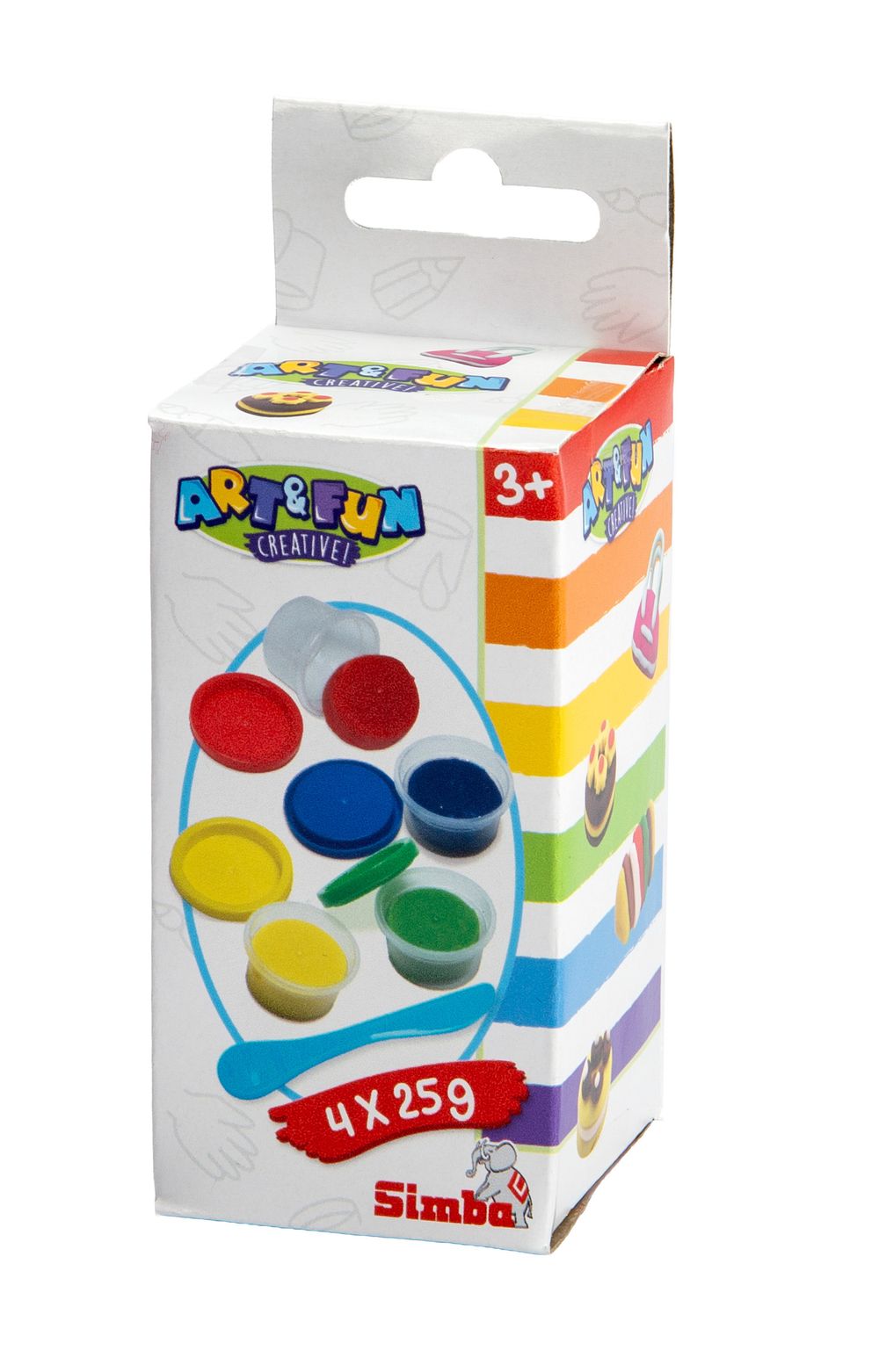 Simba - Art & Fun Dough Pots Set - Pack Of 4 - 25 gm