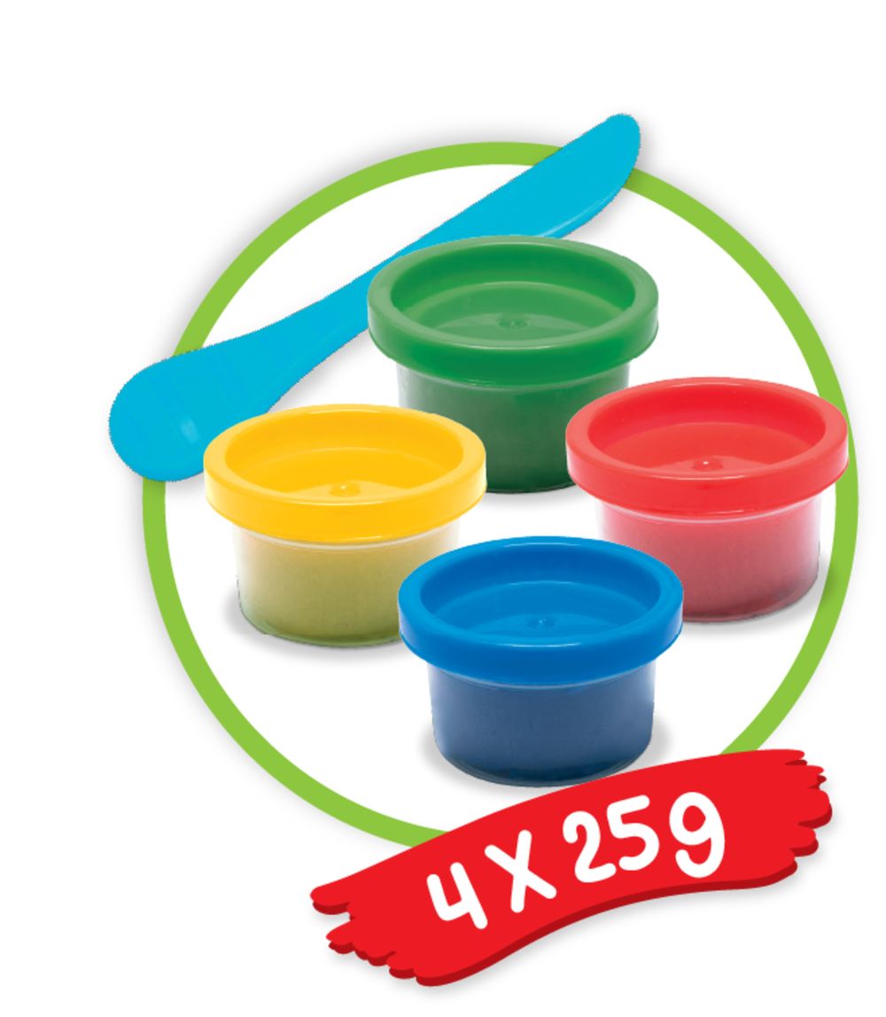 Simba - Art & Fun Dough Pots Set - Pack Of 4 - 25 gm