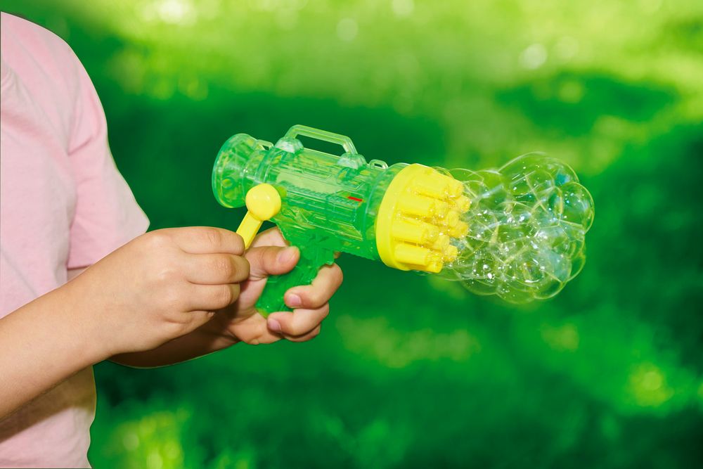Simba - Bubble Fun - Bubble Gun W/ Crank