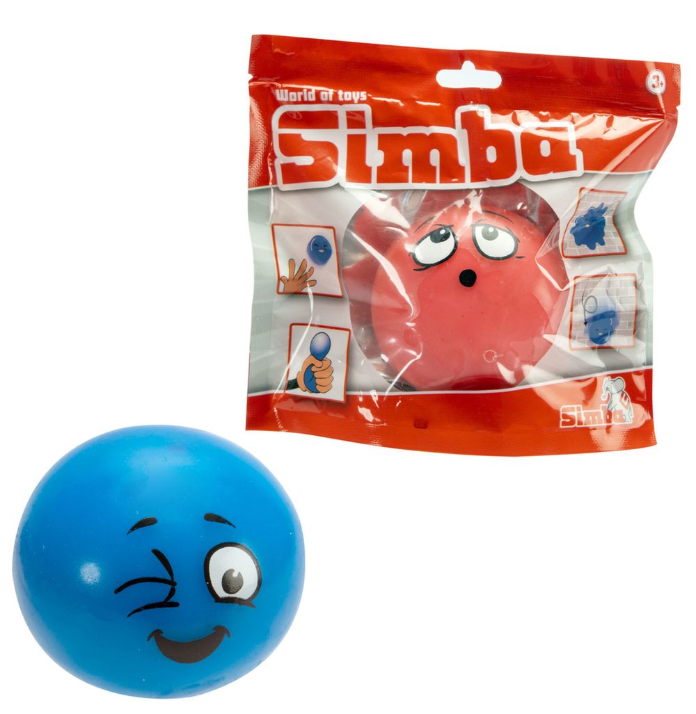 Simba - World Of Toys Sticky Ball - Color May Vary - 1 Pc - 6.5 cm