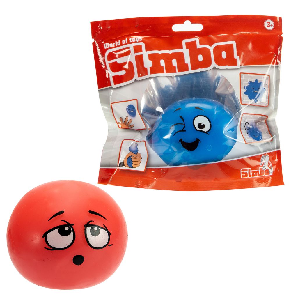 Simba - World Of Toys Sticky Ball - Color May Vary - 1 Pc - 6.5 cm