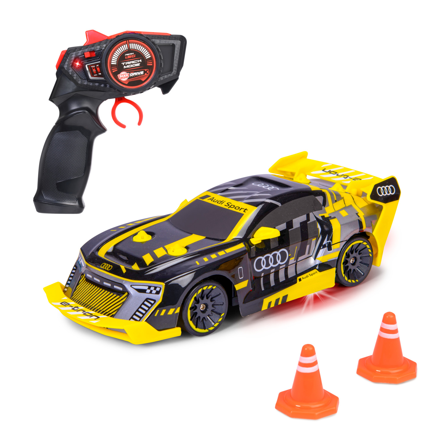 Dickie - RC Audi S1 E-Tron Quattro Drift Car Playset - Multicolor