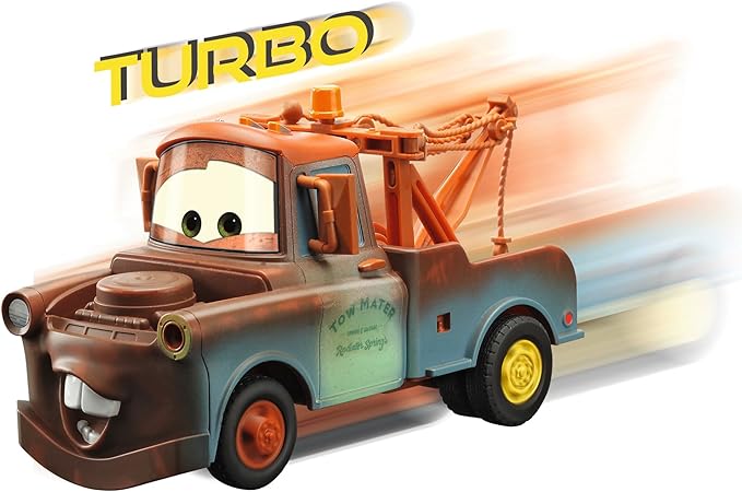 Jada - Disney Pixar Cars Turbo Racer Mater Remote Control Tow Truck - Multicolor