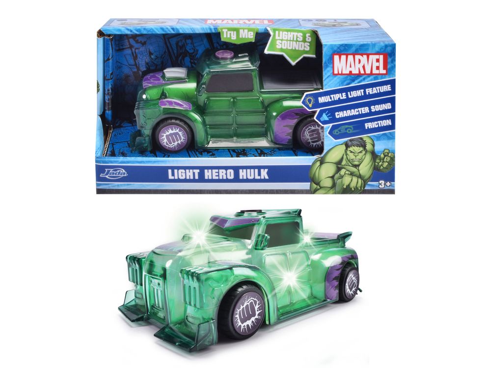 Jada Toys - Marvel Light Hero Hulk 1:32 - Item 203222003 - Suitable For 3 Years And Above