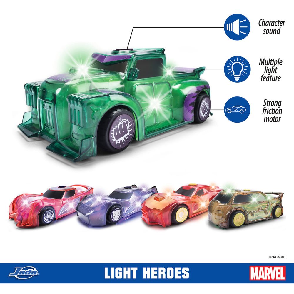Jada Toys - Marvel Light Hero Hulk 1:32 - Item 203222003 - Suitable For 3 Years And Above