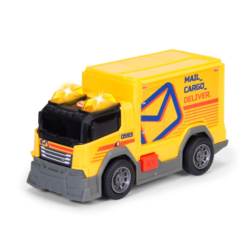 Dickie - Delivery Van With Light & Sound - Yellow - 15 cm