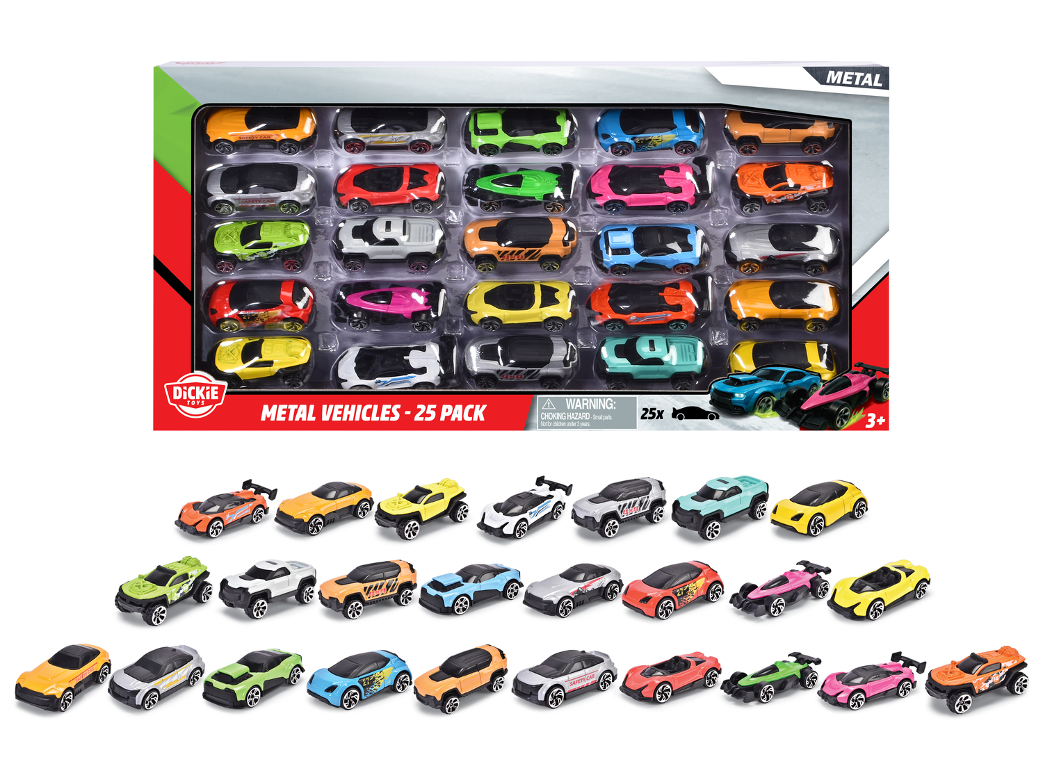 Dickie - Die-Cast Vehicles - Pack of 25