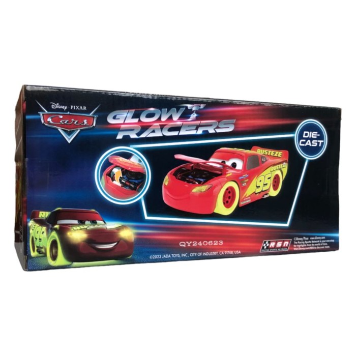 Jada Toys - Lightning Mcqueen Glow Racers 1:24 - Item 253084003 - suitable For Age 8 Years And Above