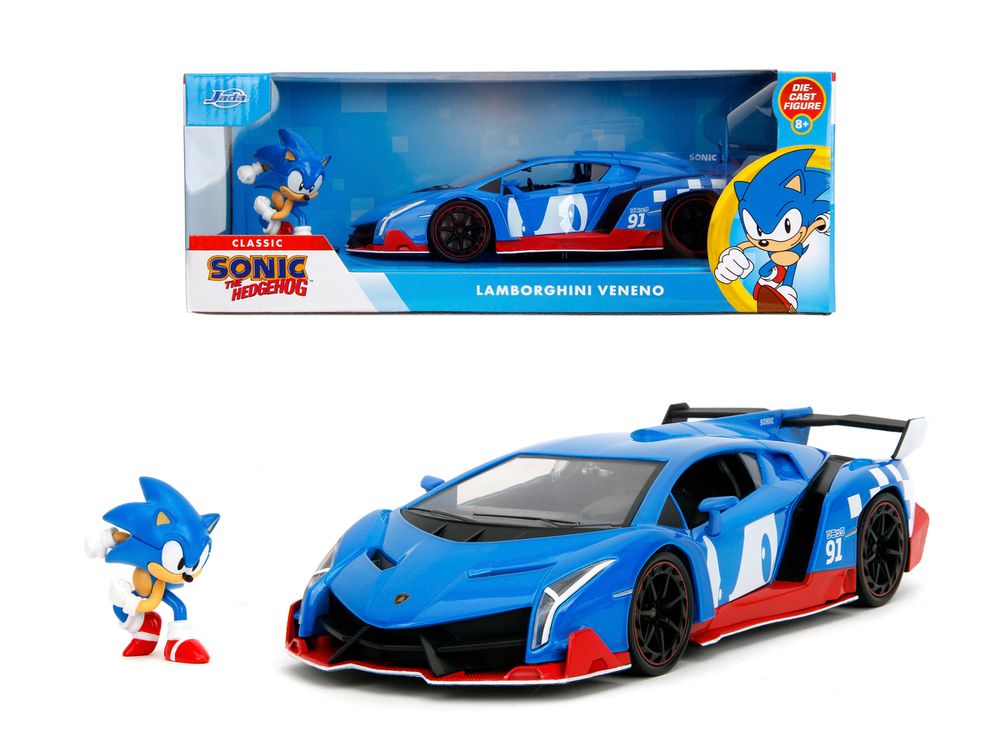 Jada Toys - 1:24 Lamborghini Veneno with Sonic