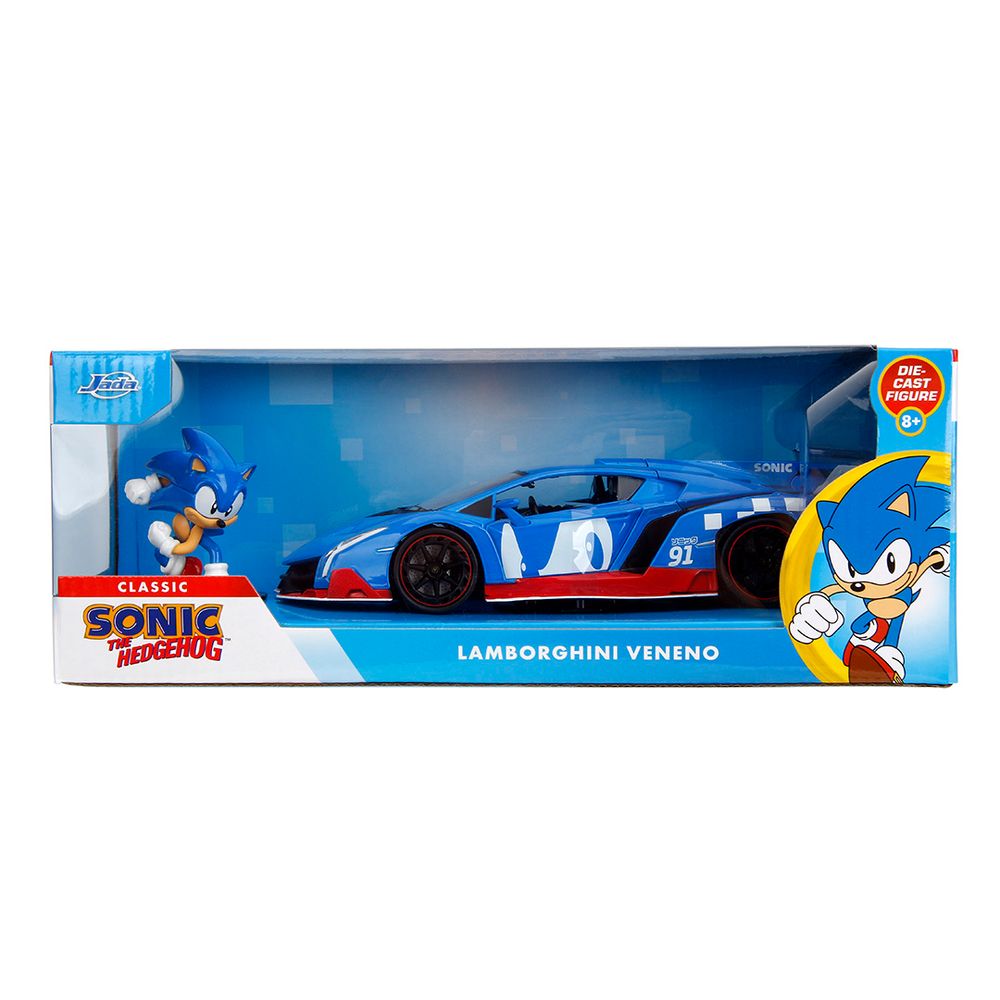 Jada Toys - 1:24 Lamborghini Veneno with Sonic